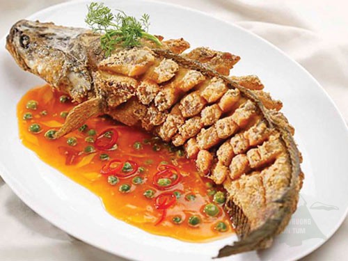 Cá diêu hồng ngon, chế biến được nhiều món ăn hấp dẫn, bổ dưỡng, tốt cho người già, trẻ em, người suy nhược cơ thể.