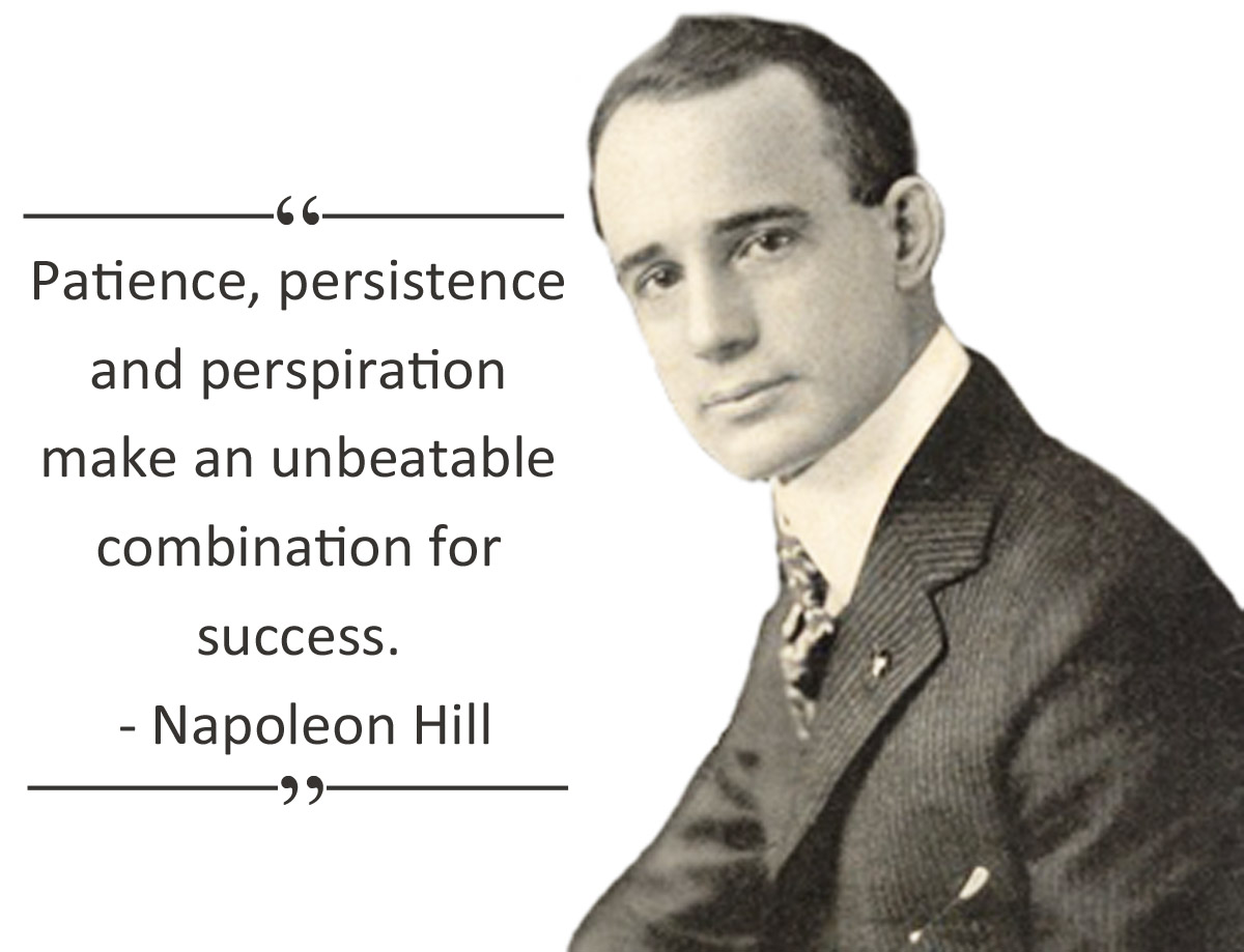 "Điều gì mà tâm trí có thể nhận thức và tin tưởng thì tâm trí có thể hoàn thành".Napoleon Hill