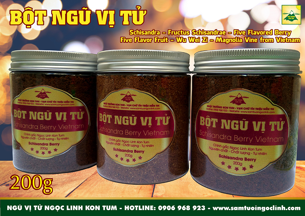 bột ngũ vị tử ngọc linh kon tum việt nam nhật trường (3)